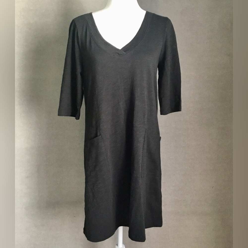 Escape by Habitat Black Cotton Patio Dress NWT Size Small